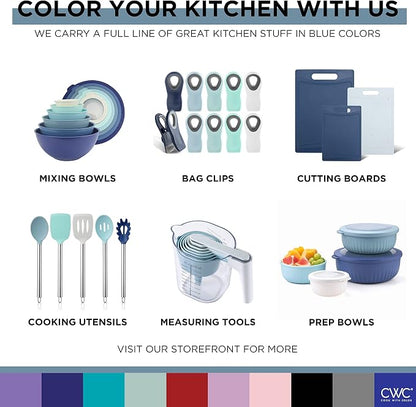 COOK WITH COLOR Prep Bowls with Lids- Wide and Deep Nesting Plastic Small - Image 9