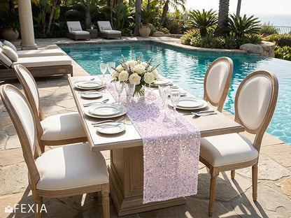 Pink Table Runner 12x72 Inches Table Decor - Image 8
