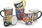 vancasso SIMI 12 oz Coffee Mugs Set of 6, Ceramic Mug by vancasso