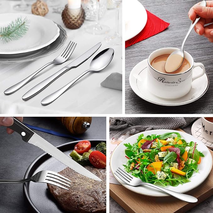 LIANYU 36-Piece Silverware Set - Image 3