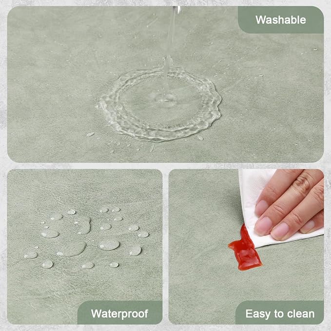 Vinyl Placemats Set of 4, Dual Sided Place Mats - Image 4