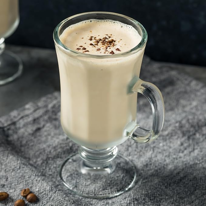 PARNOO Irish Coffee Mugs - 8 oz - Clear Glasses - Image 8