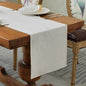 BALCONY & FALCON Table Runner Velvet Ivory 14"x118" | Elegant, Fall Decor by BALCONYFALCON