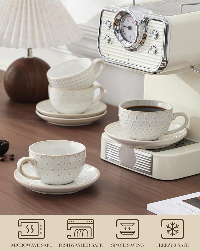 MALACASA 8 OZ Cappuccino Cups - Image 4
