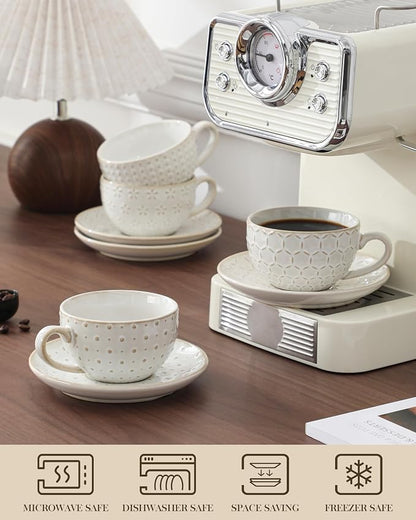 MALACASA 8 OZ Cappuccino Cups - Image 4