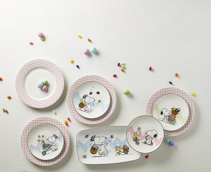 Lenox Gingham Pink Porcelain Valentine's Day Dinner Plate Set - Image 8