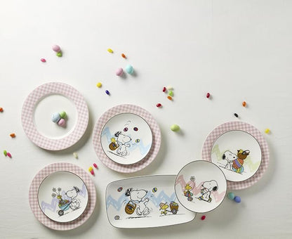 Lenox Gingham Pink Porcelain Valentine's Day Dinner Plate Set - Image 8
