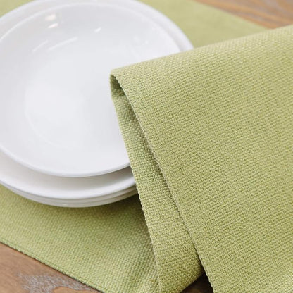 Soft Caddice Faux Linen 2 Side Table Runner, eco-Friendly Fabric Handcrafted - Image 2