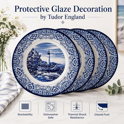 Royal 12-Piece Porcelain Dinnerware Set - Image 6
