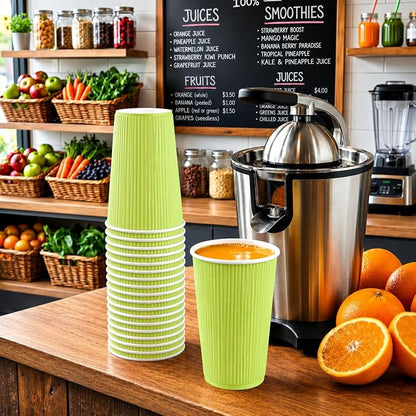 Restaurantware Coffee Cups 500 Pack of 16 oz Ripple Wall Insulated Coffee Cups - Image 4