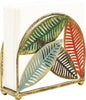 Modern Metal Napkin Holder for Dining Table, Upright Napkin Storage for Kitchen & Countertop, Multiple Color Leaves Tabletop Napkin Organizer & Letter Holder for Western Restaurant Coffee Shop