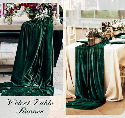 Velvet Table Runner 20 x 120 Inches 10ft Luxurious Thick Soft Velvet Christmas - Image 7