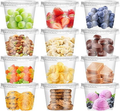 Qinsihwn 100 Pcs 8 OZ Disposable Plastic Cups by Qinsihwn