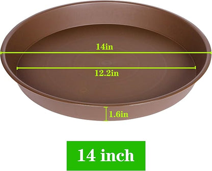4 Pack of 14 inch Plant Saucer, Heavy Duty Round Plant Trays - Image 2