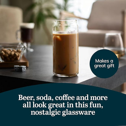 Libbey Classic Can XL Set of Drinking Glasses, Iced Coffee Cups Set of 4 - Image 5