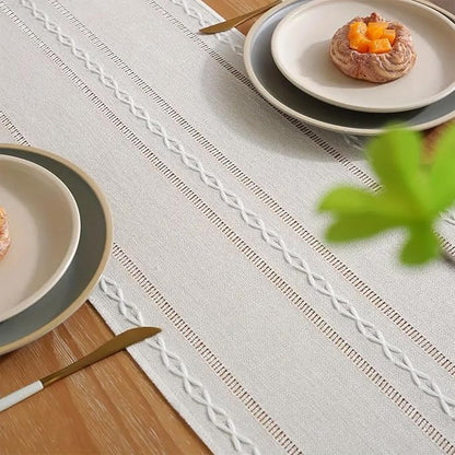 White Table Runners 90 Inches Long - Image 5