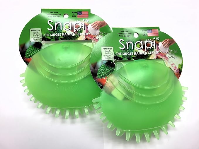 Snapi The Single Handed Salad Server, 7.5 Inches Length, SNAPI2PKKW by Snapi