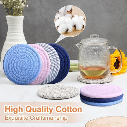 4.8" Drink Cotton Coasters Set of 2 - Image 3
