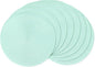 AHHFSMEI Round Braided Placemats 15 Inch Round Table Mats for Dining Tables Natural Woven Heat Resistant Place mats Set of 8 (Mint Green)