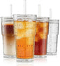 INSETLAN 20 oz Hobnail Glass Cups by INSETLAN