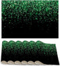 Placemats Set of 6 Linen Washable Kitchen Dining Green Glitter Table Mats Stain Heat-Resistant Desktop DécorPlace Mats for Home Party Indoor 12x18 in
