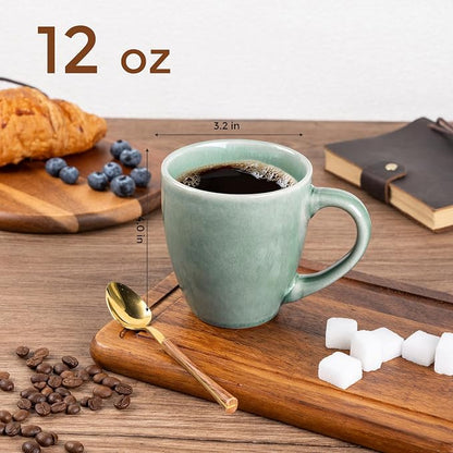 GBhome Ceramic Coffee Mugs Set of 6, 12oz Stoneware Coffee Mugs Set - Image 2