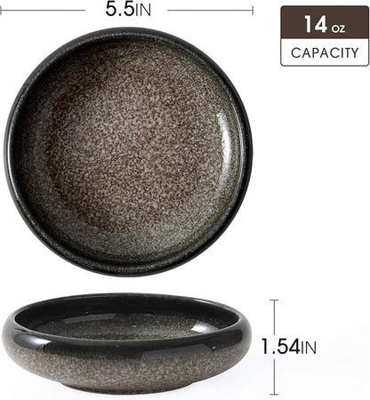 Uaral Appetizer Plate, Salad Plate, Stoneware Serving Dishes, Japanese Side - Image 7