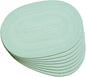 Noctiflorous Oval Braided Placemats Set of 8 Woven 12x18 Inch Non Slip Washable Heat Resistant Place Mats Round Tablemats for Dining Kitchen Party Daily Table Decor Dinner Mats (Mint Green, 8)