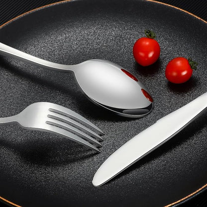 40-Piece Silverware Set, CXJY Stainless Steel Flatware Cutlery Set Service - Image 7