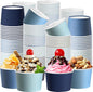 Jingmore Paper Ice Cream Cups 9oz Colored Disposable Dessert Bowls by Jingmore