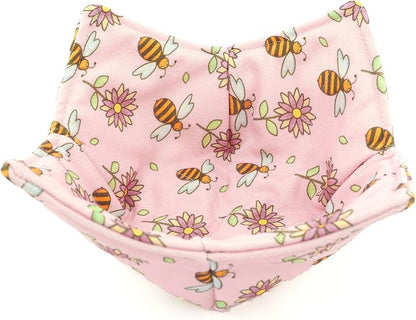 Cotton Microwavable Bowl Cozy, Microwave-Safe Hot Bowl Holders, Soup Bowl Cozy - Image 2