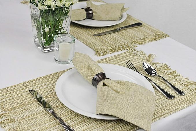 DII Variegated Tabletop Collection, Placemat Set3x19, 6 Piece - Image 8