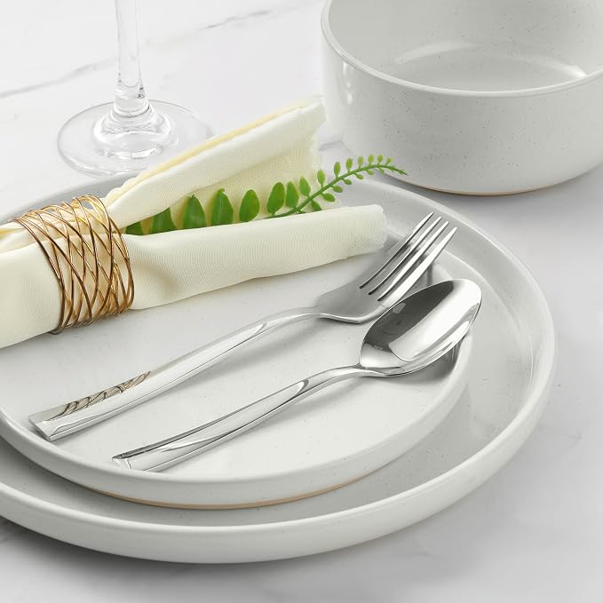 LIANYU Dinnerware Sets, 12 Piece Plates and Bowls Set - Image 7