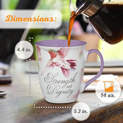 Christian Art Gifts Large Ceramic Inspirational Scripture Coffee & Tea Mug - Image 2