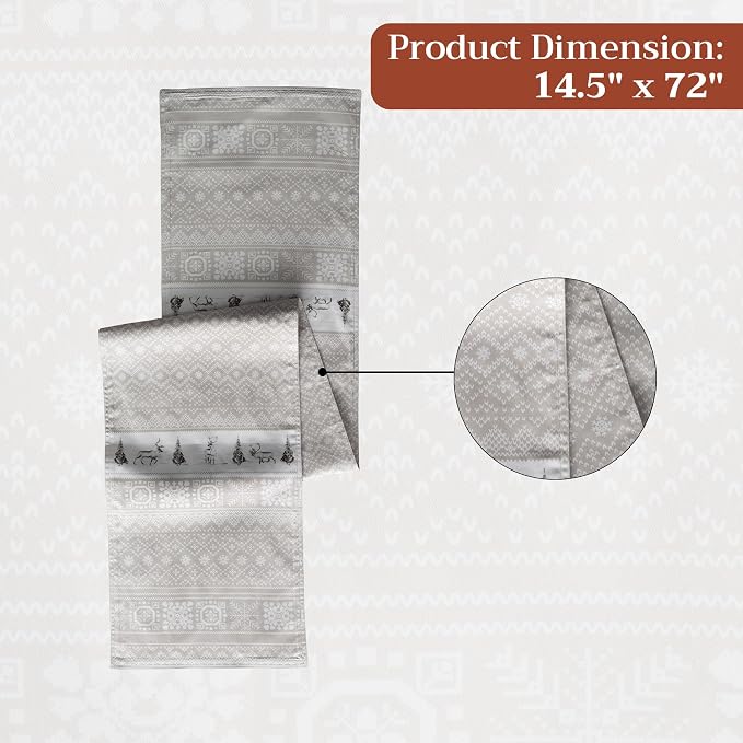 Maison d' Hermine Table Runner 100% Cotton 14.50" x 72" | Table Runners 72 - Image 7