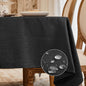 BALCONY & FALCON Rectangle Tablecloth Washable Wrinkle Resistant and Water Proof Table Cloth Decorative Linen Fabric Tablecloths for Dining Parties Kitchen Wedding and Outdoor (Charcoal Grey, 55x95)