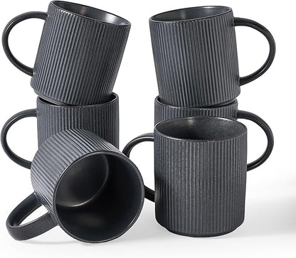 famiware Coffee Mug Set for 6, Star 16 oz Catering Mugs Cup Set by Famiware