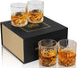KANARS Old Fashioned Whiskey Glasses - 10 Oz Rocks Barware by KANARS