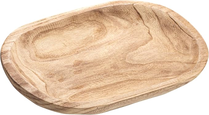 Bloomingville Hand-Carved Paulownia Wood Bowl by Bloomingville