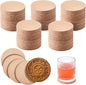 Bulyoou 25 Pack Round Vegetable Tan Leather 2" Tooling Veg Circular Leather by Bulyoou