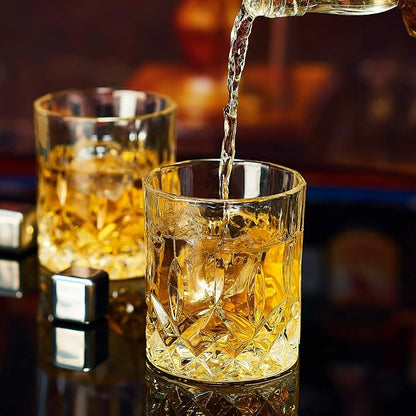 OPAYLY Whiskey Glasses Set of 6, Rocks Glasses, 10 oz Old Fashioned Tumblers - Image 4