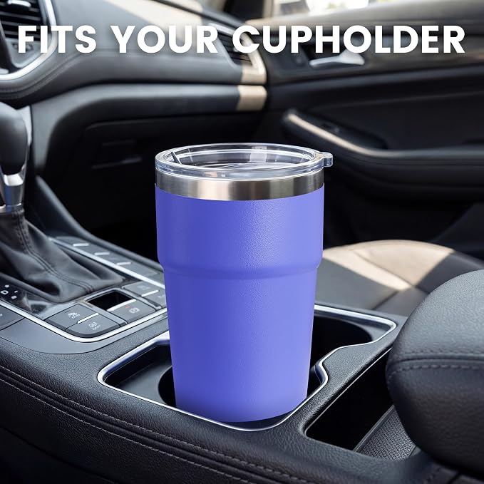 MEWAY 16oz Tumbler Double Wall Vacuum Insulated Travel Mug Bulk, Stainless - Image 4