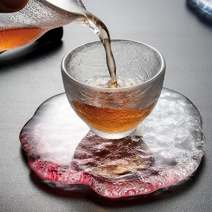Lead-Free Crystal Glass Round Coasters, Durable and Thickened Coasters - Image 5