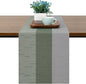 Table Runner 53 Inches Long, Vinyl Woven Farmhouse Table Runners | Washable by Chitomars