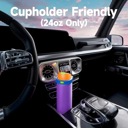 24 oz Insulated Water Bottle for Women: Meoky Stainless Steel Metal Water Bottle - Image 7