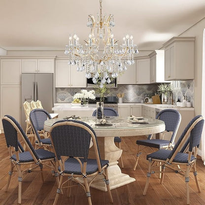 Modern Gold Crystal Chandelier Lighting - Luxury Maria Theresa Chandeliers for Dining Room, Kitchen Island, Living Room, Bedroom, 10 Lights…