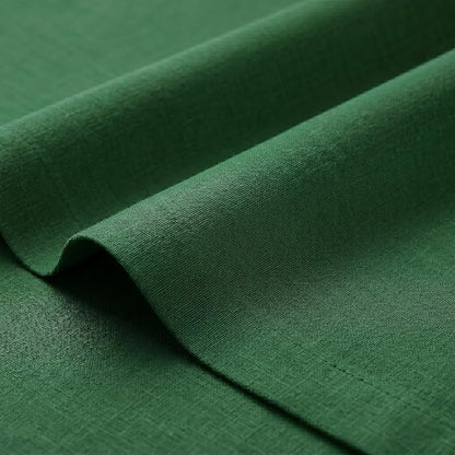 Solino Home 100% Pure Linen Table Runner Pine Green Woven, Fete 14 x 48 in | - Image 5