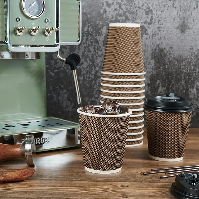 LITOPAK 80 Pack 10 oz Disposabel Paper Cups, Coffee Cups - Image 5