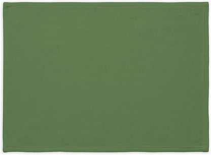 Calicot Placemats Set of 6 100% Cotton Washable Cloth Place Mats, Reusable Table Mats for Spring/Summer & Thanksgiving Christmas Decorations Kitchen Dining Party Wedding (Juniper Green, 13" x 19")