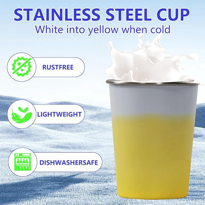 20oz 2PCS Stainless Steel Pint Cups, Reusable metal Cups, Drinking | Pint - Image 5